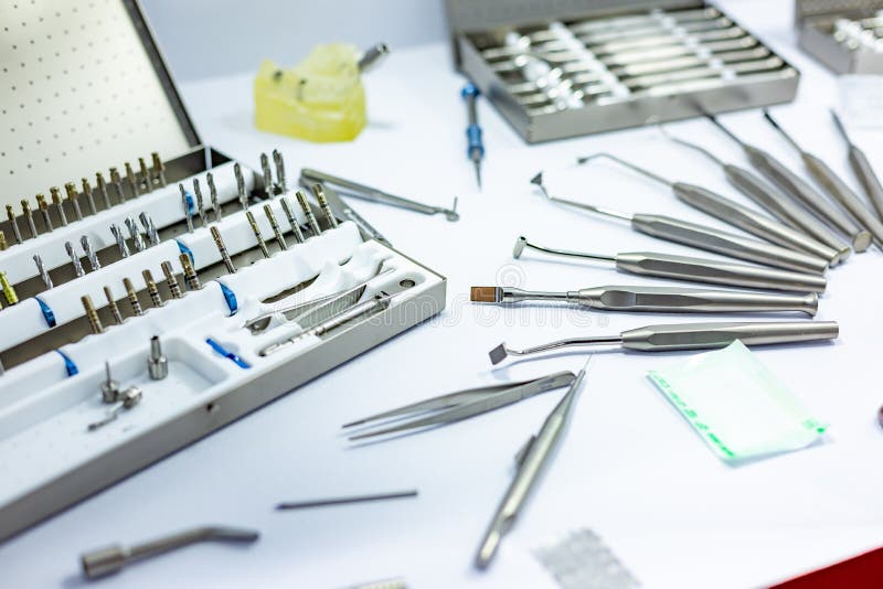 System of Dental Brackets at Dentist Office. Stock Image Image of denture, clinic 130462577