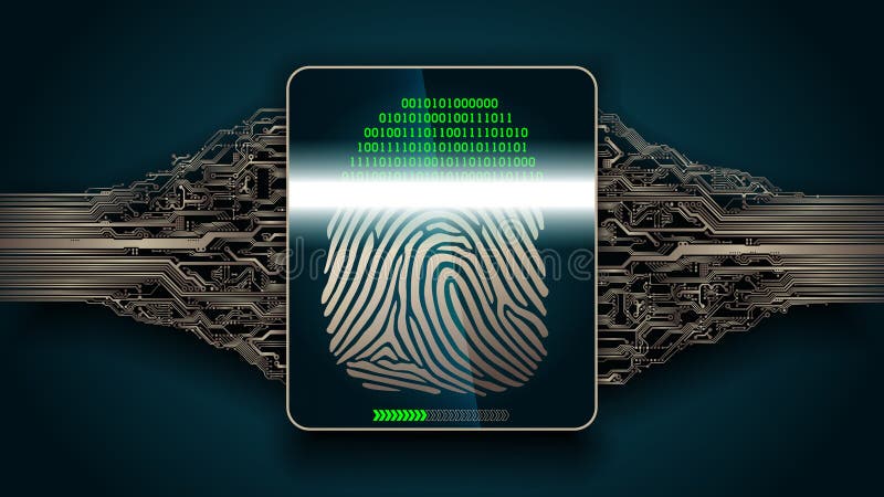 Biometric Security Digital Stock Circuit Diagram
