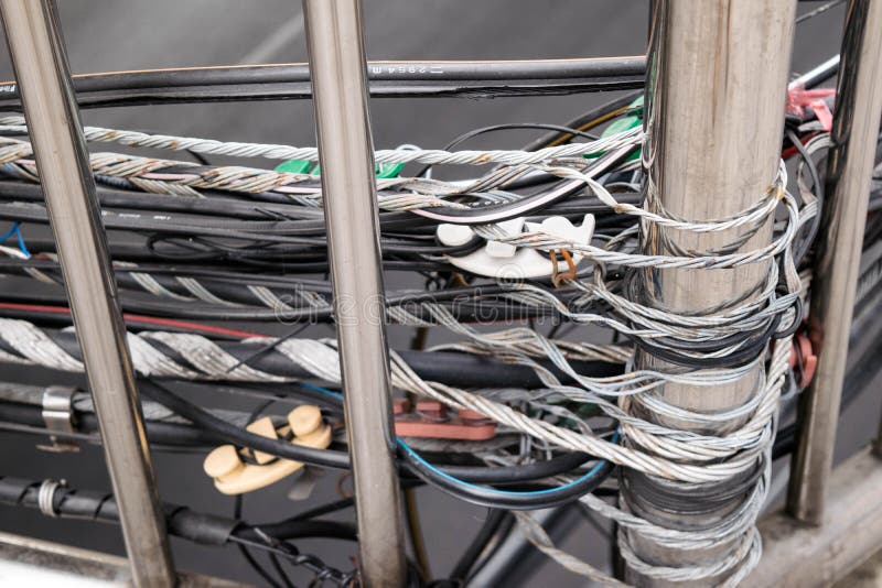 System Installation, Wiring Of Thailand. Stock Photo - Image of