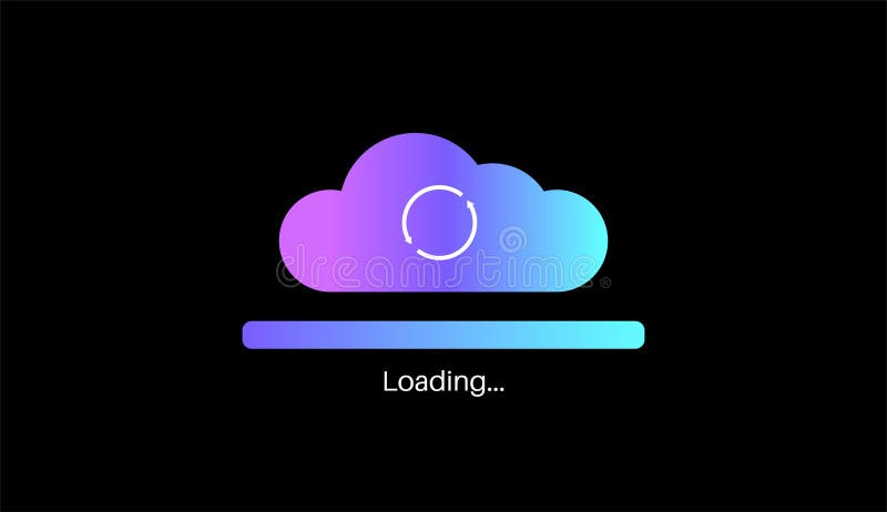 System update concept stock illustration