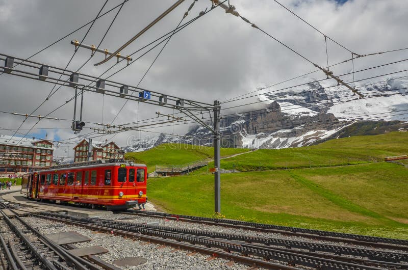 Système de train de Suisse, Suisse photos stock Système de train de Suisse, Suisse photos stock