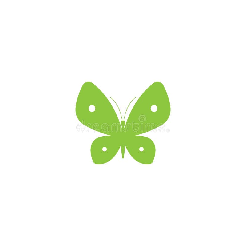 Szablon logo motyla ilustracji Szablon logo motyla ilustracji