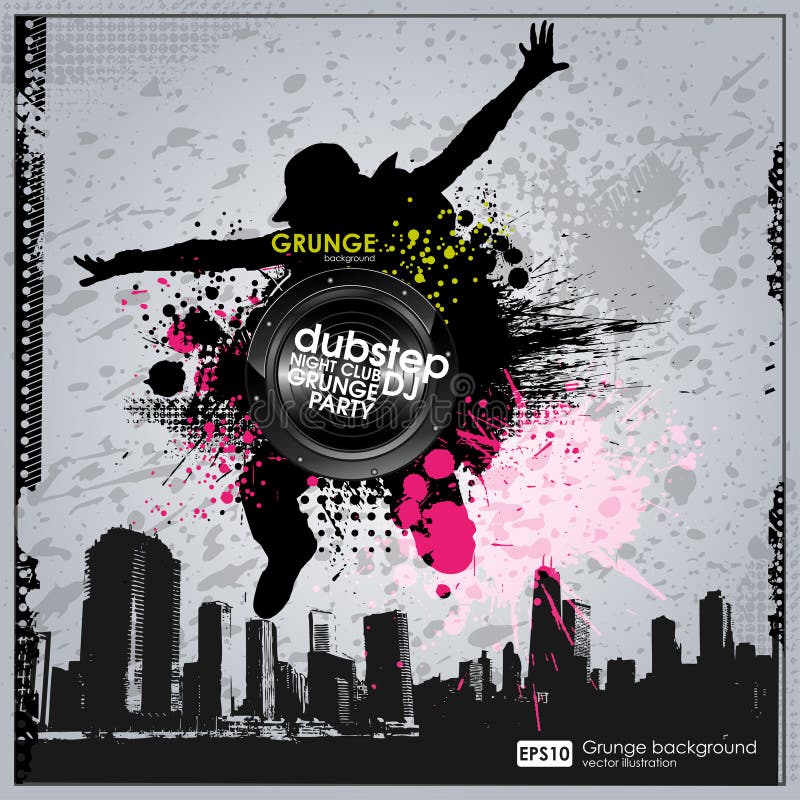 Szablonu colour grunge plakat wektor royalty ilustracja Szablonu colour grunge plakat wektor royalty ilustracja
