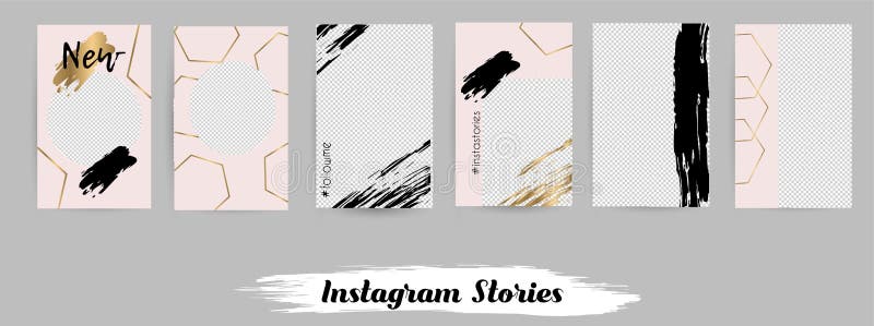 Szablony dla ogólnospołecznych medialnych poczt, instagram opowieść ilustracja wektor Szablony dla ogólnospołecznych medialnych poczt, instagram opowieść ilustracja wektor