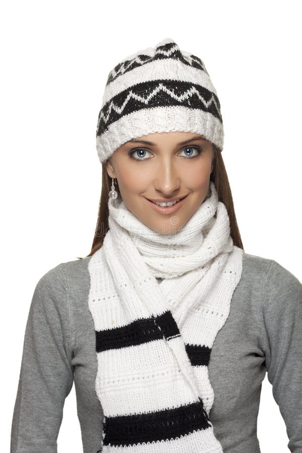 Czarno-biały szal zdjęcia stock