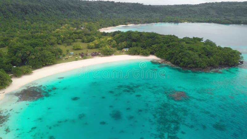 Szampan plaża, Vanuatu, Espiritu Santo wyspa, Luganville, Południowy Pacyfik