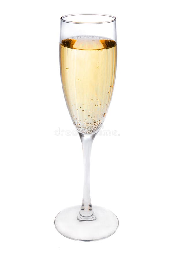 Champagne glass isolated on white. Champagne glass isolated on white