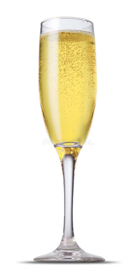 Champagne glass isolated on the white background. Champagne glass isolated on the white background