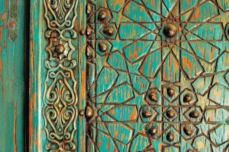 Szczegół antyczny ottoman drzwi