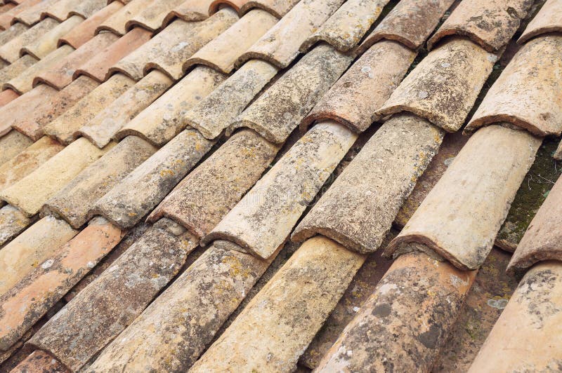 Detail of the old tiles roof in Dubrovnik, Croatia, Selective focus. Detail of the old tiles roof in Dubrovnik, Croatia, Selective focus