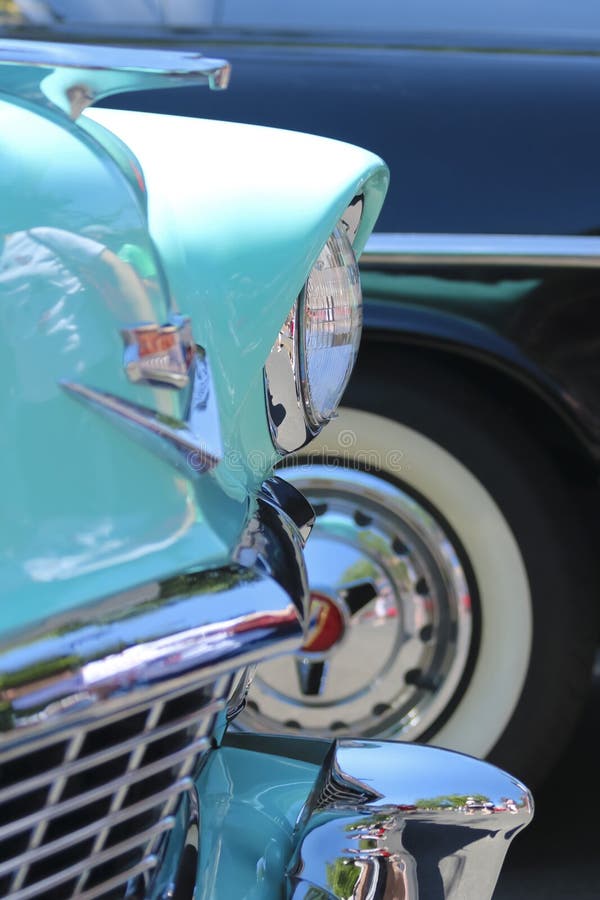 Szczegół Strzelający od rocznika car show zdjęcia stock Szczegół Strzelający od rocznika car show zdjęcia stock