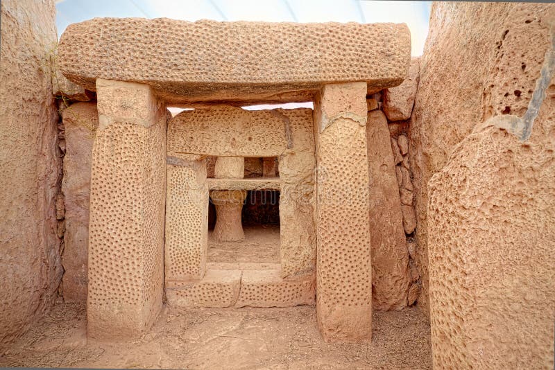 Szczegóły Mnajdra megalityczne świątynie Malta Qrendi