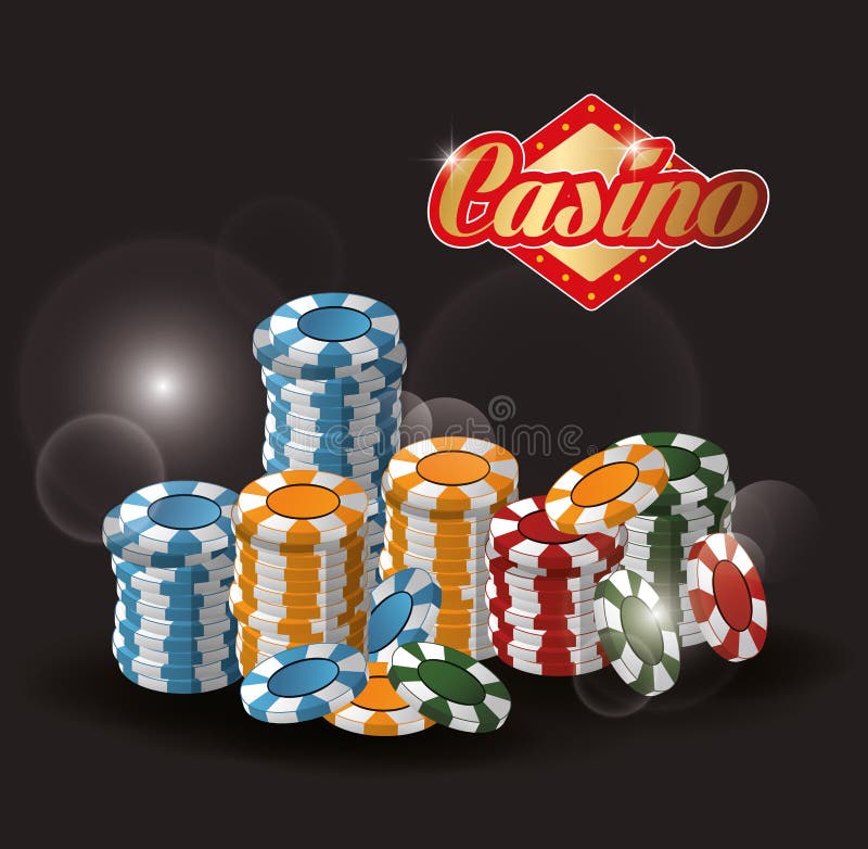 Szczerbi się kasynową lasu Vegas gry ikonę ilustracji Szczerbi się kasynową lasu Vegas gry ikonę ilustracji