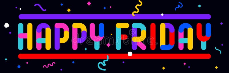 Szczęśliwy piątek. Zabawna wiadomość SMS Happy Friday ilustracja wektor