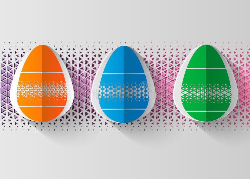 Szczęśliwy Wielkanocny kartka z pozdrowieniami 3d tapetują rżniętego Easter jajka pojęcia projekta tło również zwrócić corel ilus ilustracja wektor Szczęśliwy Wielkanocny kartka z pozdrowieniami 3d tapetują rżniętego Easter jajka pojęcia projekta tło również zwrócić corel ilus ilustracja wektor