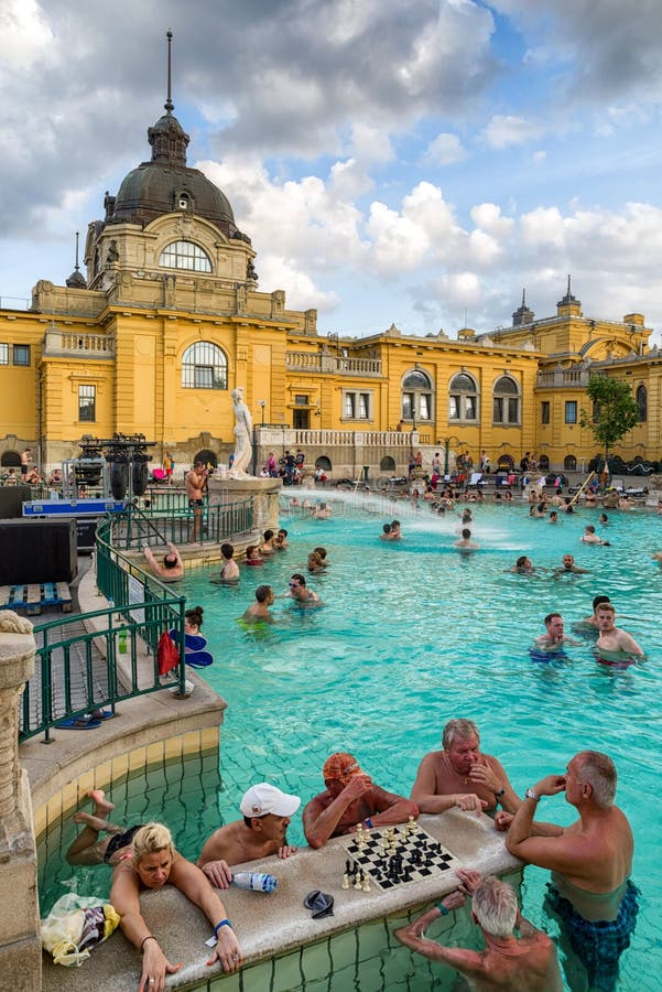 Szechenyi Thermal Bath in Budapest, Hungary Editorial Photo Image of