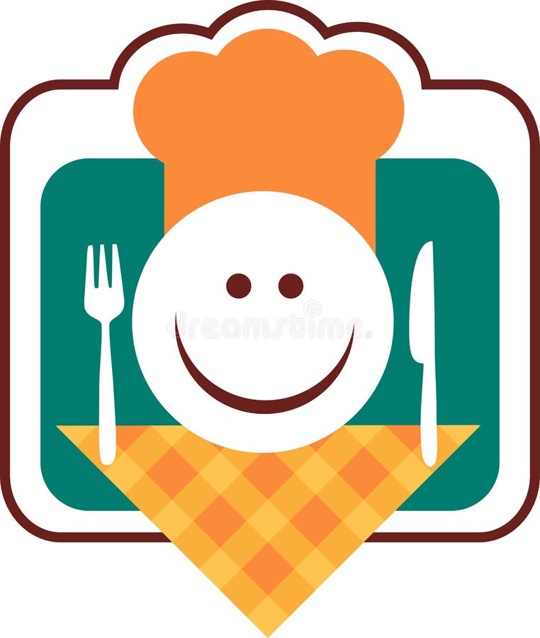 szef kuchni twarzy rozwidlenia szczęśliwy nożowy smiley ilustracji szef kuchni twarzy rozwidlenia szczęśliwy nożowy smiley ilustracji