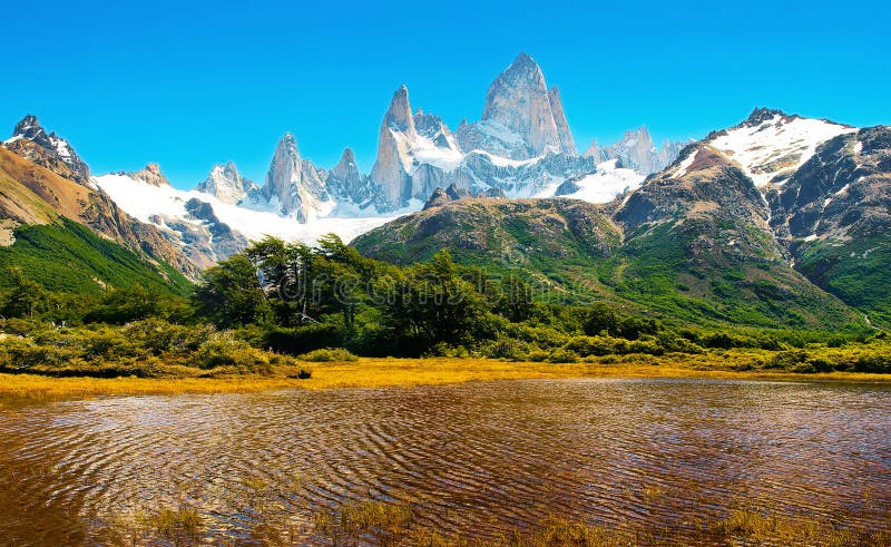 Szenische Landschaft im Patagonia, Südamerika stockbild Szenische Landschaft im Patagonia, Südamerika stockbild