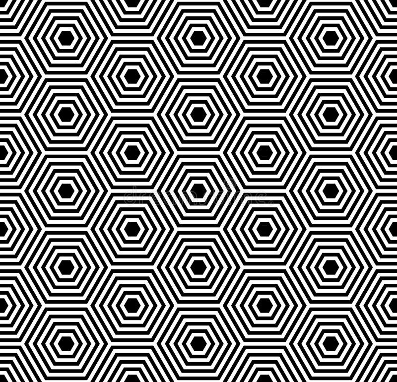 Sześciokąt bezszwowa tekstura. Geometryczny wzór. ilustracji