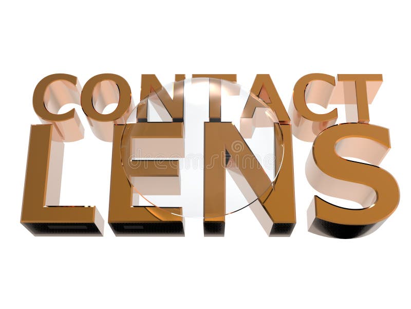 Contact lens. 3D rendering. Isolated on white background. Szkła kontaktowe na tle inskrypcja ilustracja 3 d pojedynczy bia? e t? o