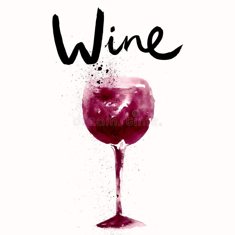 Szklany plażowy lunchu wino royalty ilustracja