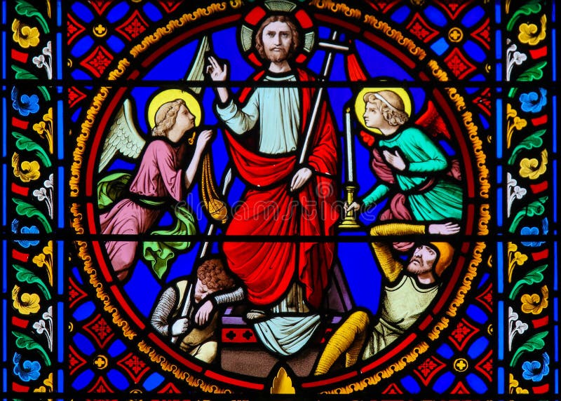 SzkÅ‚o Å‚aÅ„cuchowe w Notre-Dame-des-flots, Le Havre - zbombardowanie Jezusa