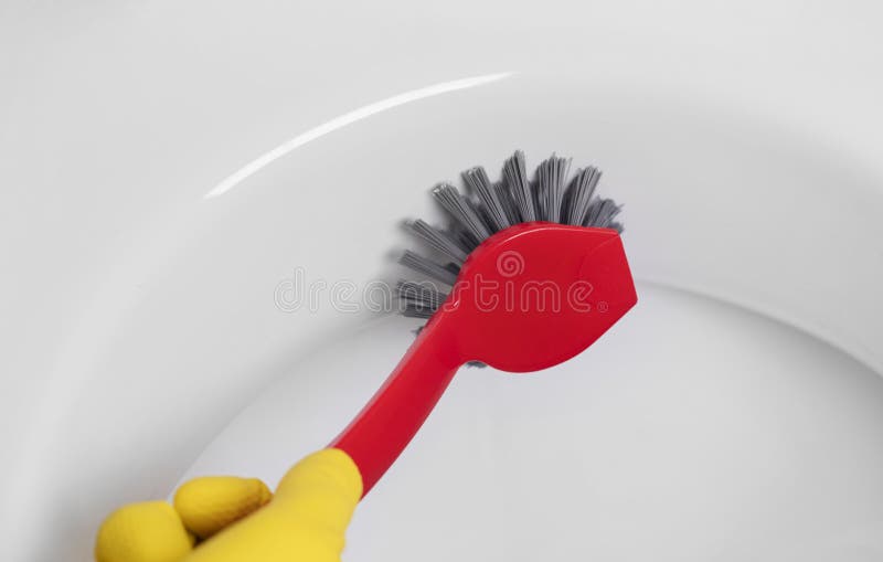 Szorować toaletę obrazy stock Szorować toaletę obrazy stock