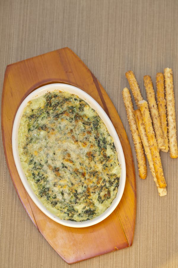 Rich and creamy hot spinach dip. Rich and creamy hot spinach dip