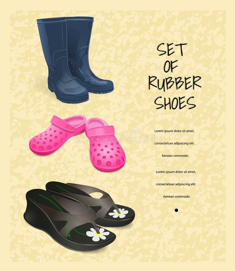 Sztandar guma shoes-02 royalty ilustracja Sztandar guma shoes-02 royalty ilustracja