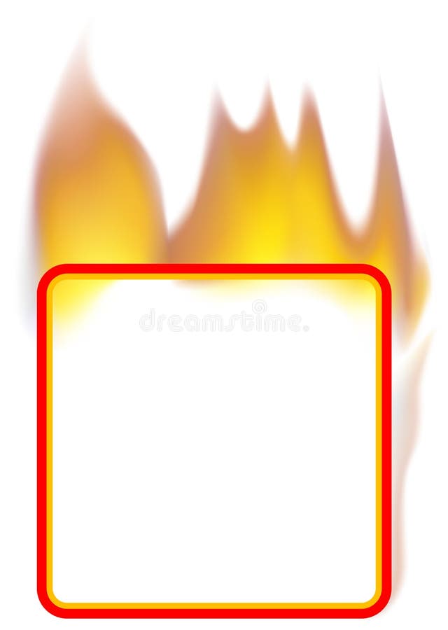 sztandaru ogienia kwadrat ilustracja wektor sztandaru ogienia kwadrat ilustracja wektor