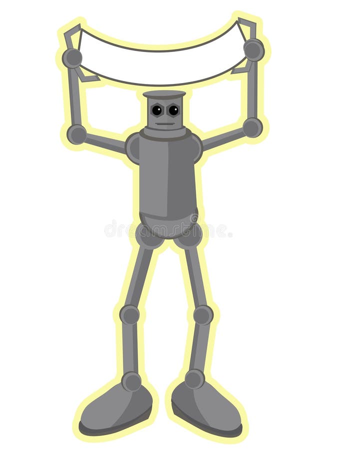 sztandaru pusty mienia robot ilustracji sztandaru pusty mienia robot ilustracji