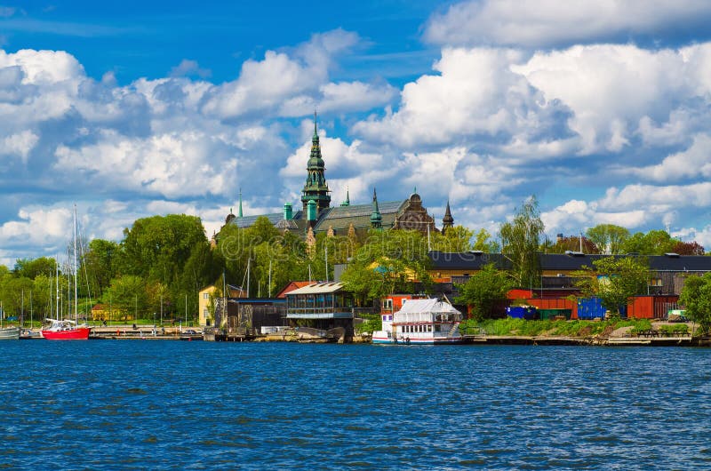 Sztokholm miasta widok - Djurgarden zdjęcia stock Sztokholm miasta widok - Djurgarden zdjęcia stock