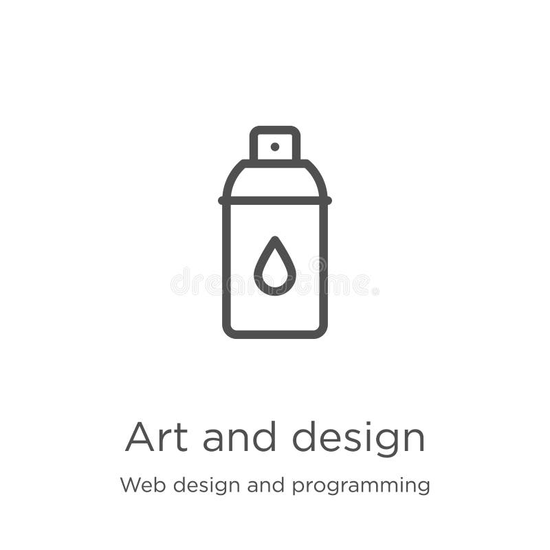 sztuki i projekta ikony wektor od Cienieje kreskow? sztuk? i projektuje kontur ikony wektoru ilustracj? royalty ilustracja sztuki i projekta ikony wektor od Cienieje kreskow? sztuk? i projektuje kontur ikony wektoru ilustracj? royalty ilustracja