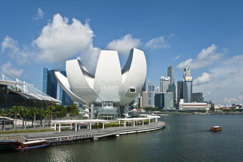 Sztuki półmroku muzealna s nauka Singapore zdjęcie stock