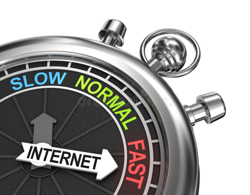Szybcy pojęcie internety ilustracja wektor