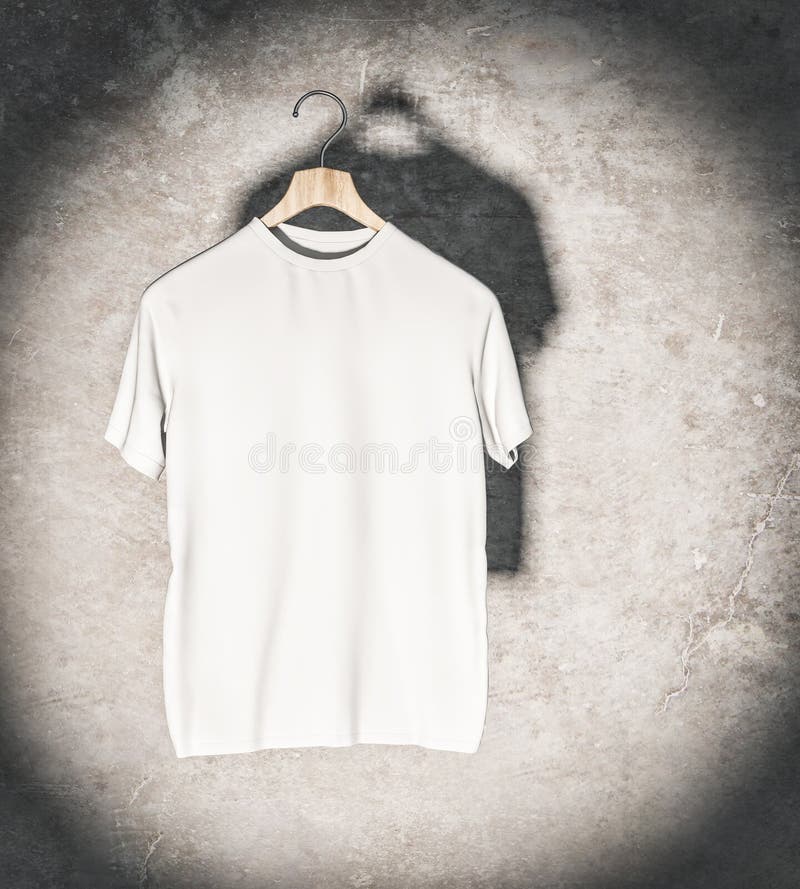 Säubern Sie weißes T-Shirt vektor abbildung
