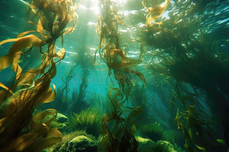 Sältsvällning under vatten. generativ ai vektor illustrationer