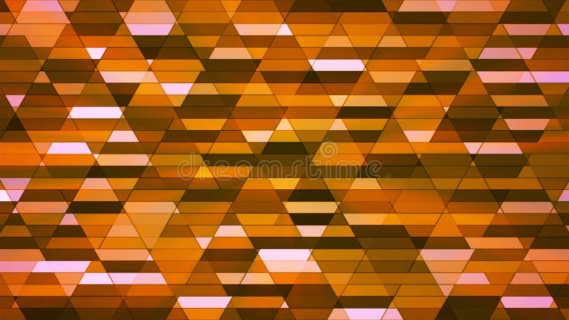 Sända att blinka Diamond Hi-Tech Small Bars, apelsinen, abstrakt begrepp, Loopable, 4K stock illustrationer