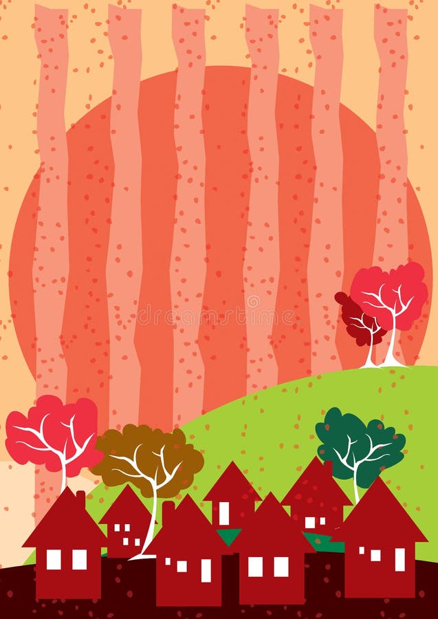 Säsongfjäder royaltyfri illustrationer