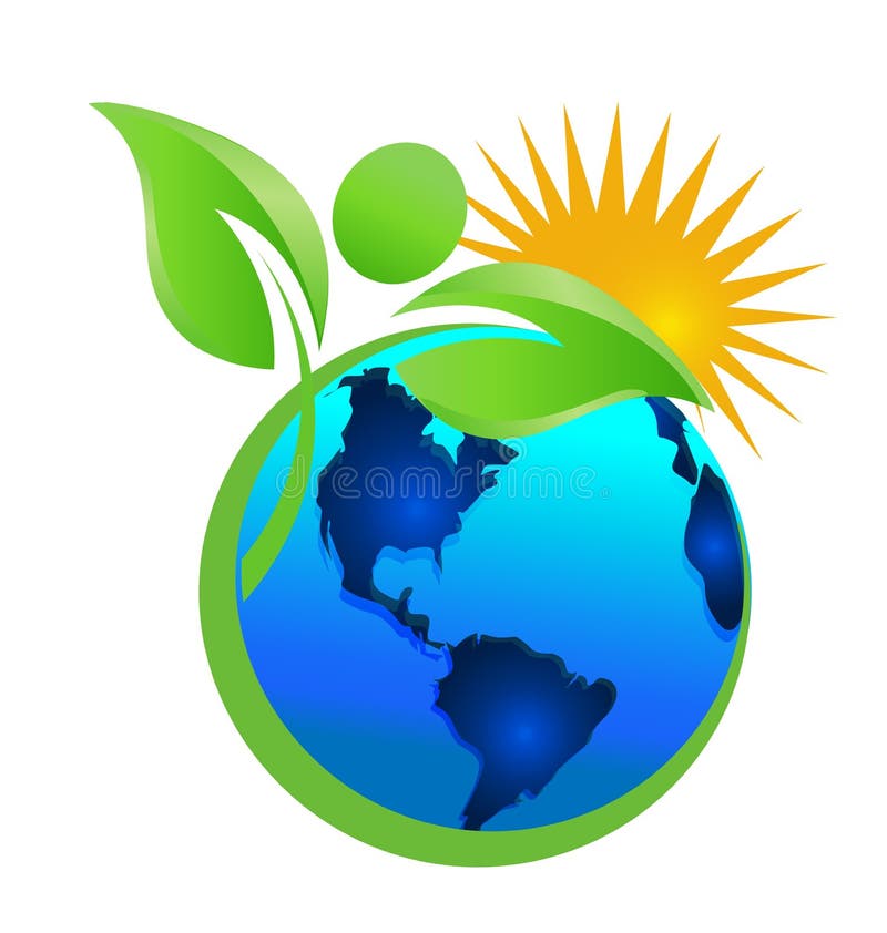 Säubern der Erde und der Umwelt, Mutter Natur, Ikonenvektor stock abbildung Säubern der Erde und der Umwelt, Mutter Natur, Ikonenvektor stock abbildung