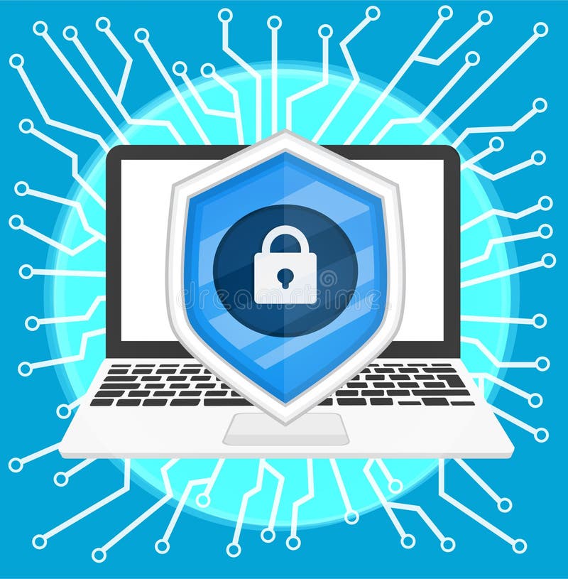 Sécurité de Cyber illustration libre de droits Sécurité de Cyber illustration libre de droits