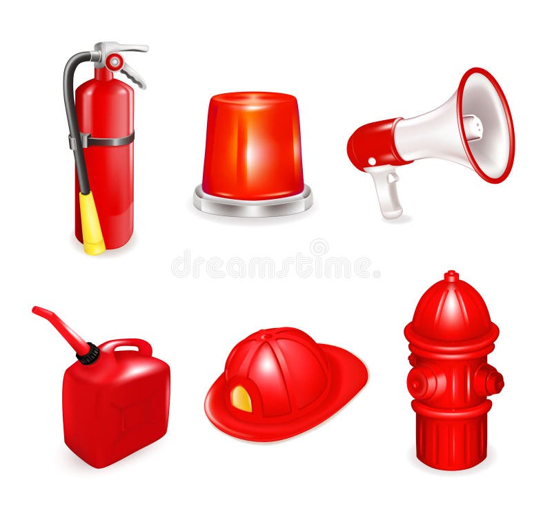 Sécurité incendie, positionnement illustration de vecteur Sécurité incendie, positionnement illustration de vecteur