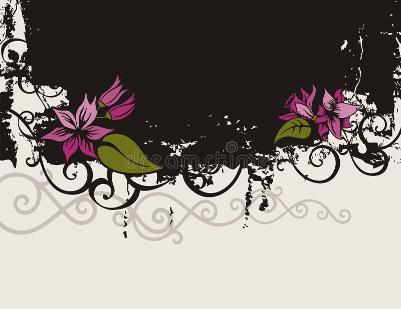 Série florale de fond illustration de vecteur Série florale de fond illustration de vecteur