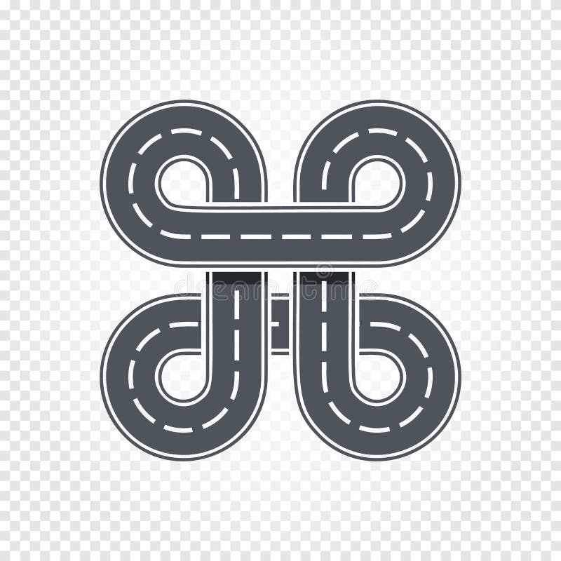 Símbolo abstracto de la raza, camino aislado, logotipo del carril Ejemplo higway del vector de la historieta libre illustration Símbolo abstracto de la raza, camino aislado, logotipo del carril Ejemplo higway del vector de la historieta libre illustration