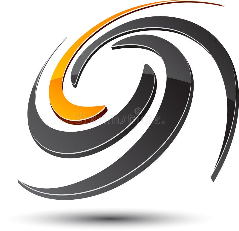 Símbolo abstrato ilustração stock