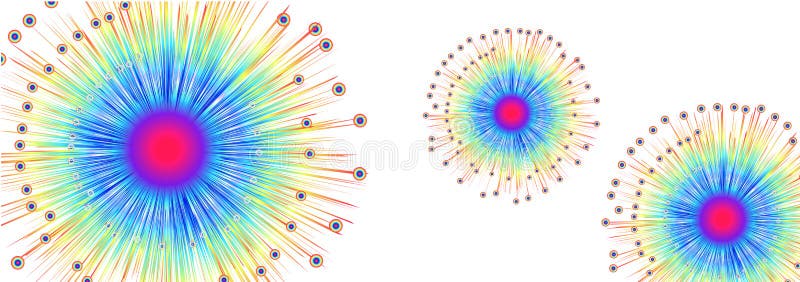 Símbolo colorido del virus de la corona