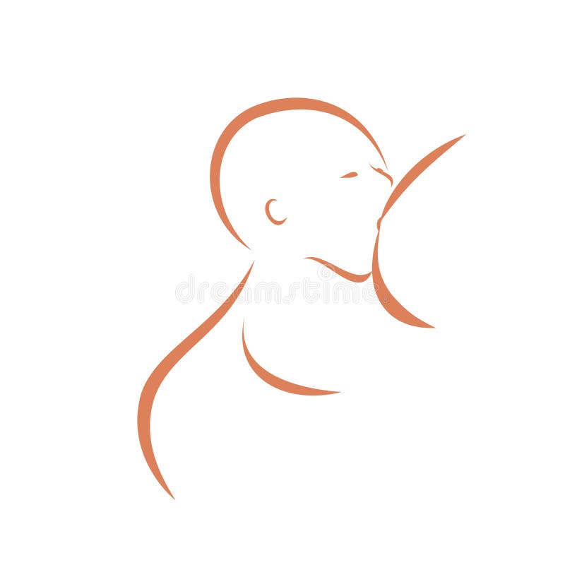 Símbolo da mulher da amamentação ilustração royalty free Símbolo da mulher da amamentação ilustração royalty free