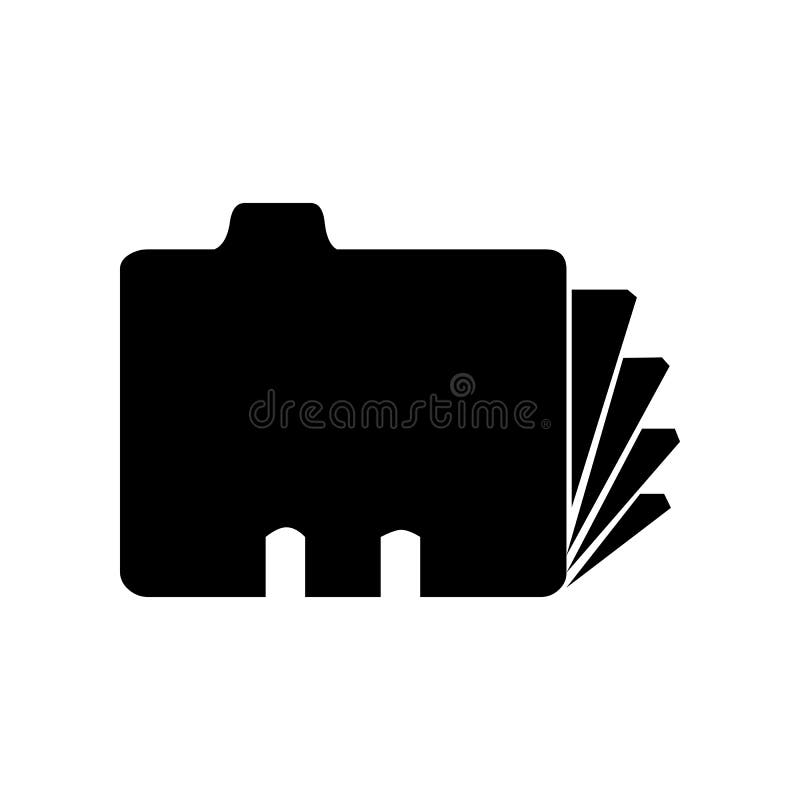 Símbolo de carpeta de Black Fire para banner, impresión general de diseño y sitios web ilustración del vector Símbolo de carpeta de Black Fire para banner, impresión general de diseño y sitios web ilustración del vector