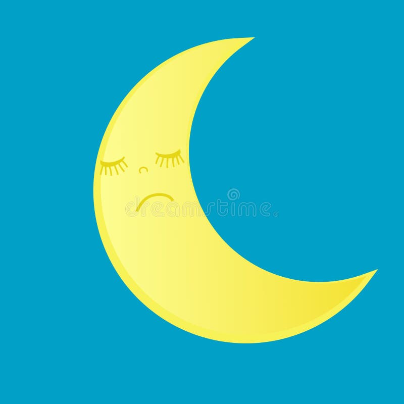 Símbolo de la luna ilustración del vector Símbolo de la luna ilustración del vector