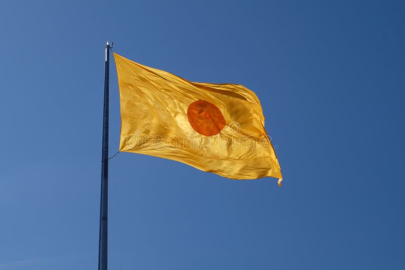 Símbolo de Thammachak na bandeira